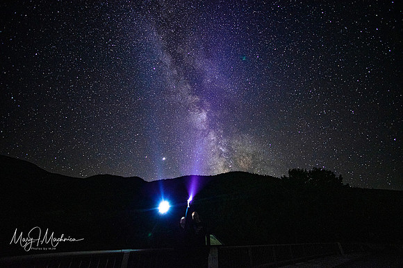 Me in the foreground Milky Way Lincoln, New Hampshire. 6/27/20